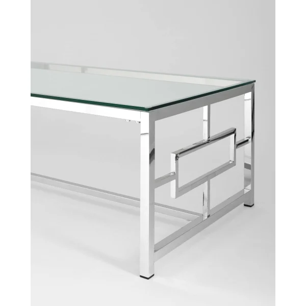Журнальный стол 120*60 БРУКЛИН серебро