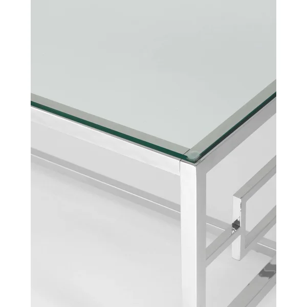 Журнальный стол 120*60 БРУКЛИН серебро