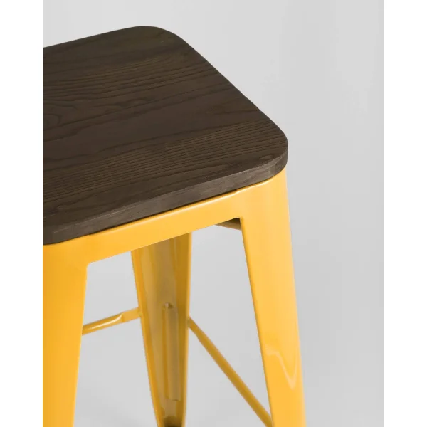 Стул барный TOLIX WOOD желтый