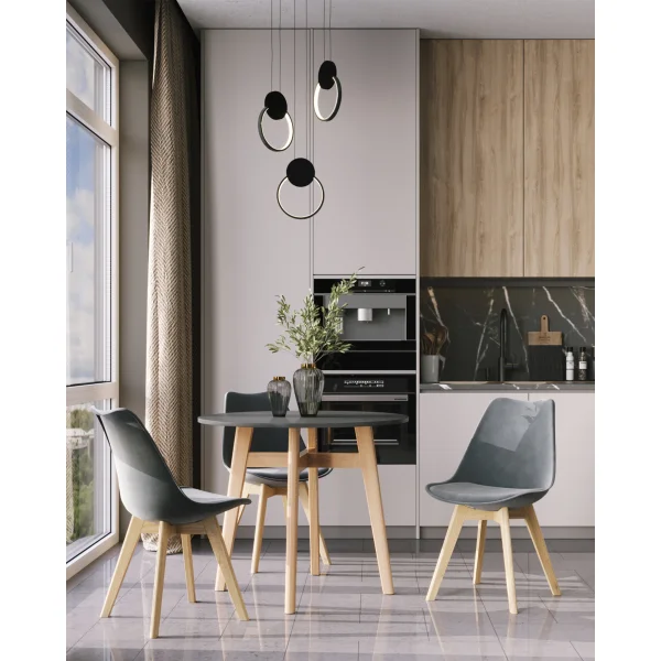 Стол обеденный Target Circle 90*90 черный