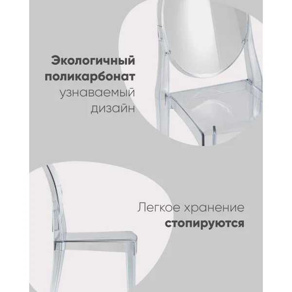 Стул Victoria Ghost NEW прозрачный
