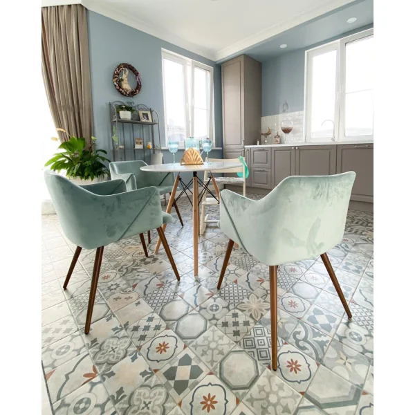 Стол круглый Eames DSW NEW D70 белый