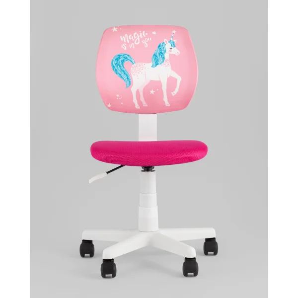 Кресло компьютерное детское ЛОЛО Unicorn, пластик белый