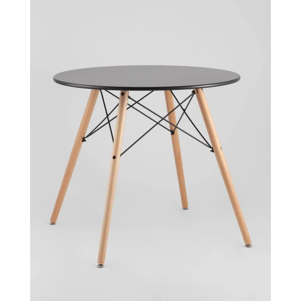 Стол круглый EAMES DSW NEW D=80 черный