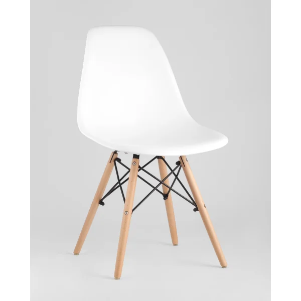 Стул Eames Style DSW белый (разборный каркас)