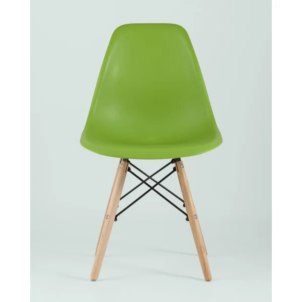 Стул Eames Style DSW зеленый x4 (разборный каркас)