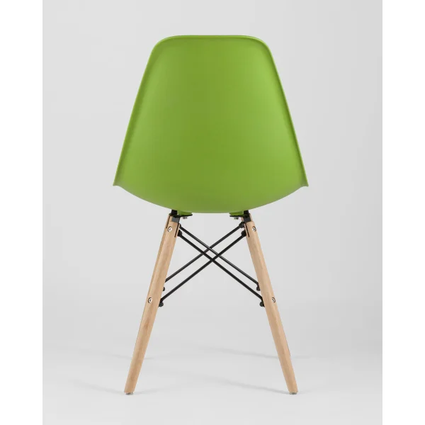 Стул Eames Style DSW зеленый x4 (разборный каркас)