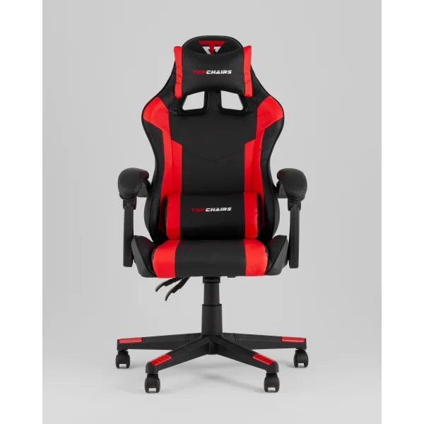 Кресло спортивное TopChairs Commander черно-красный