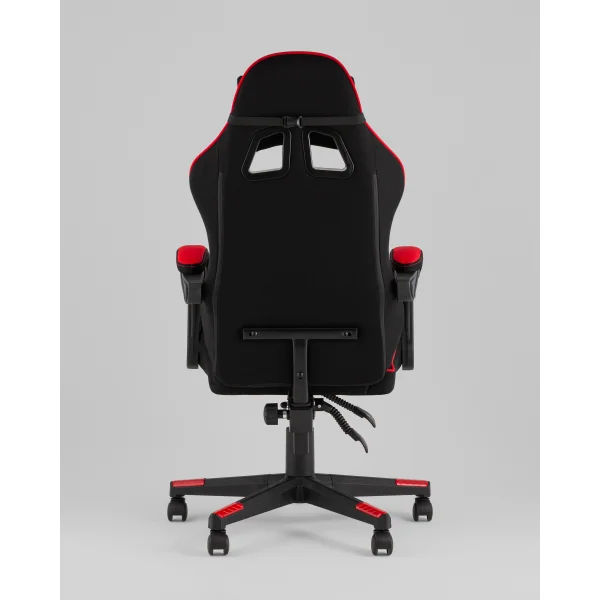 Кресло спортивное TopChairs Shadow ткань черно-красный