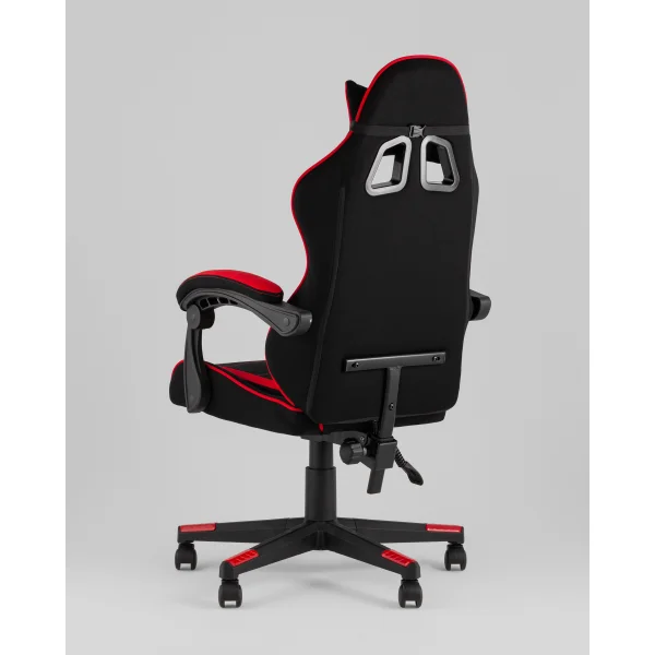 Кресло спортивное TopChairs Shadow ткань черно-красный