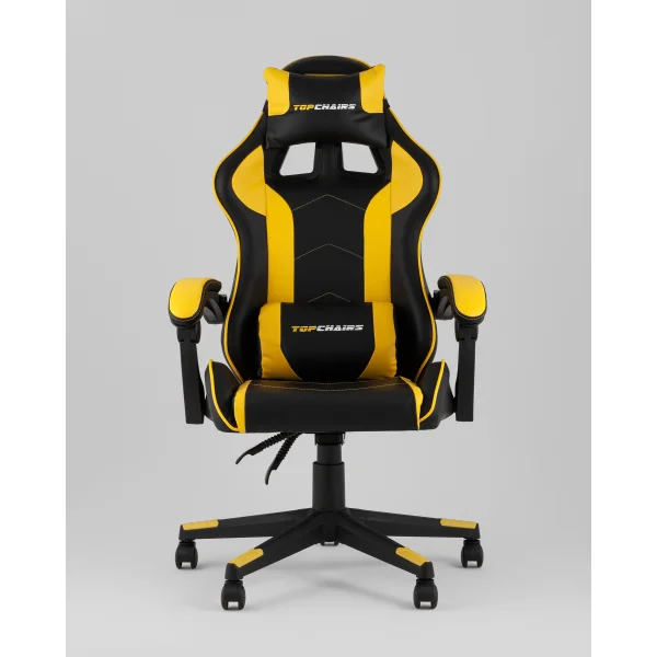 Кресло спортивное TopChairs Shadow черно-желтый