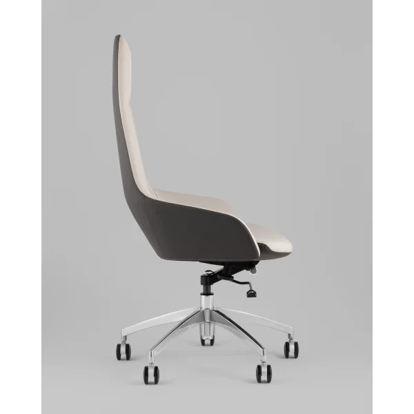 Кресло руководителя TopChairs Soulo светло-серый, серый