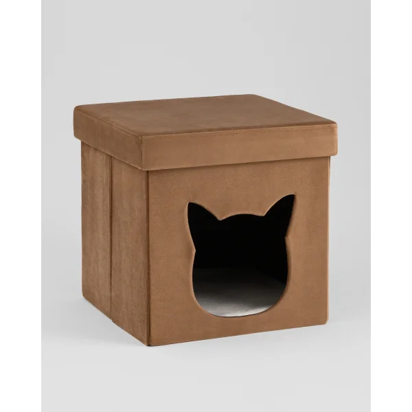 Пуф складной с ящиком Store Pet коричневый