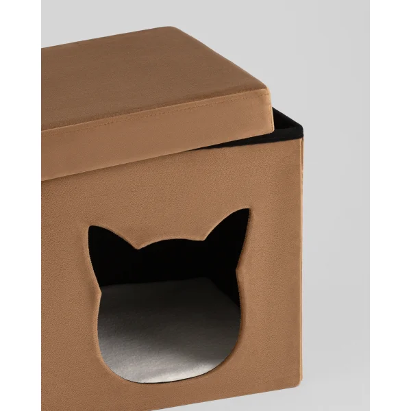 Пуф складной с ящиком Store Pet коричневый