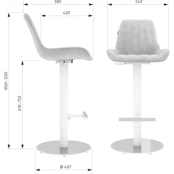 Стул барный Sheffilton SHT-ST37/S128