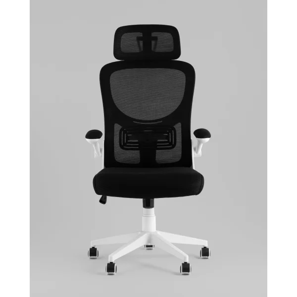 Кресло офисное TopChairs Airone белый с черной сеткой