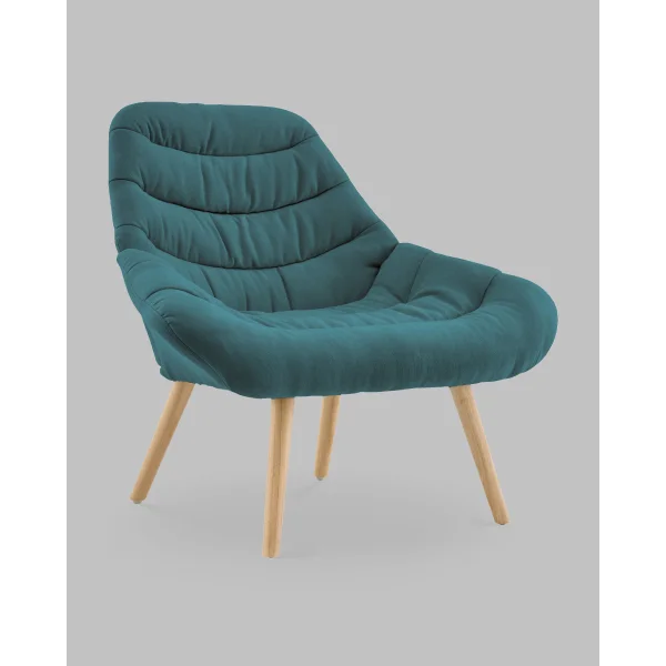 Кресло Олби Страйпс тёмно-бирюзовый