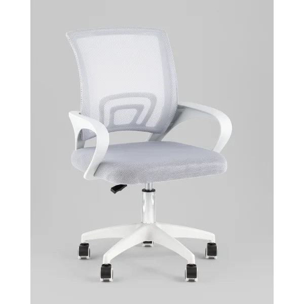 Кресло офисное TopChairs Simple SN серый пластик белый