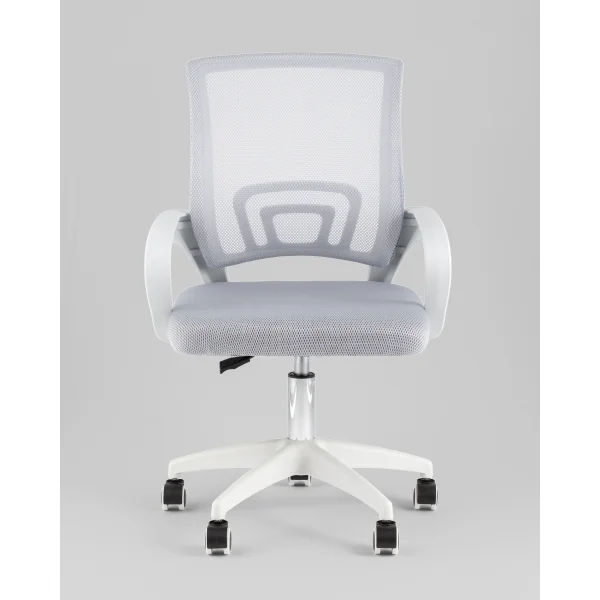 Кресло офисное TopChairs Simple SN серый пластик белый
