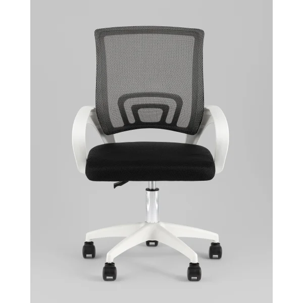 Кресло офисное TopChairs Simple SN черный пластик белый