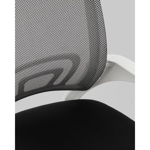 Кресло офисное TopChairs Simple SN черный пластик белый