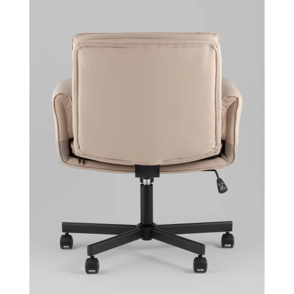 Кресло офисное TopChairs Foldo с откидными подлокотниками бежевое