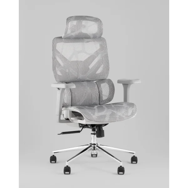 Кресло офисное TopChairs Structo серая сетка