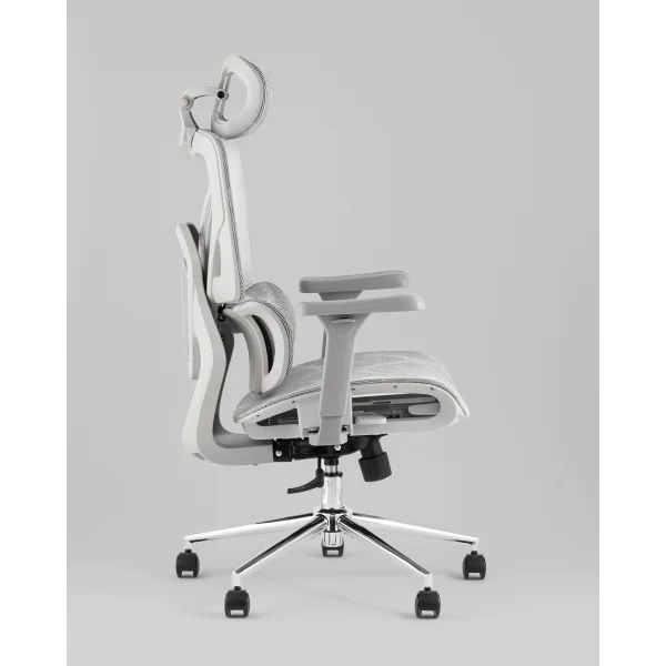Кресло офисное TopChairs Structo серая сетка