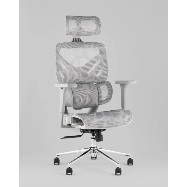 Кресло офисное TopChairs Structo серая сетка