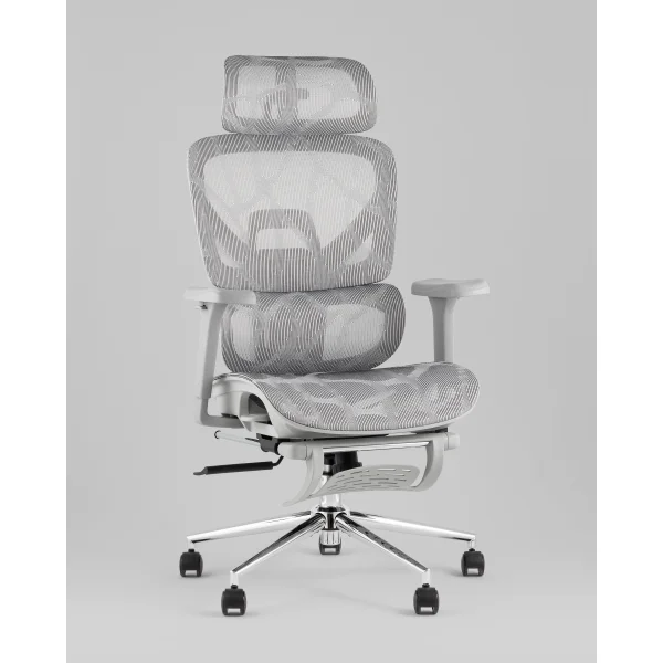 Кресло офисное TopChairs Vertus серая сетка