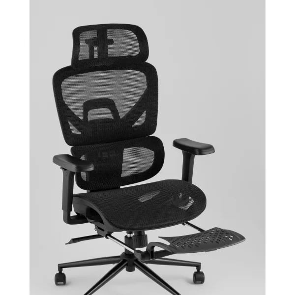 Кресло офисное TopChairs Vertus черная сетка