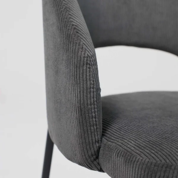 Стул ELSA, серый велюр  Fjord15/черный