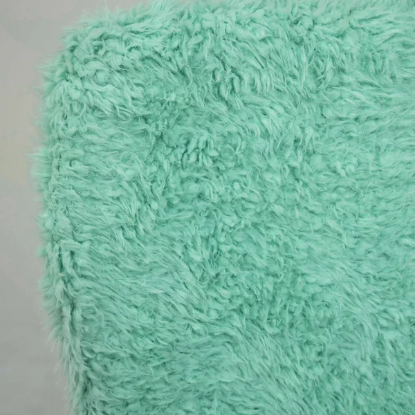 Кресло поворотное Fluffy, мятный, искусственный мех