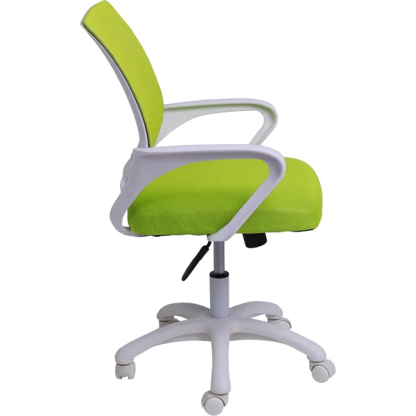 Кресло поворотное RICCI NEW, WHITE (салатовый)