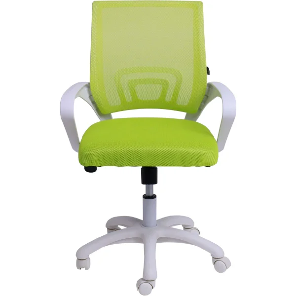 Кресло поворотное RICCI NEW, WHITE (салатовый)