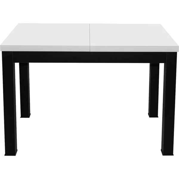 Стол раздвижной BLACK, 1100(1490)*670*770, (белый мат)
