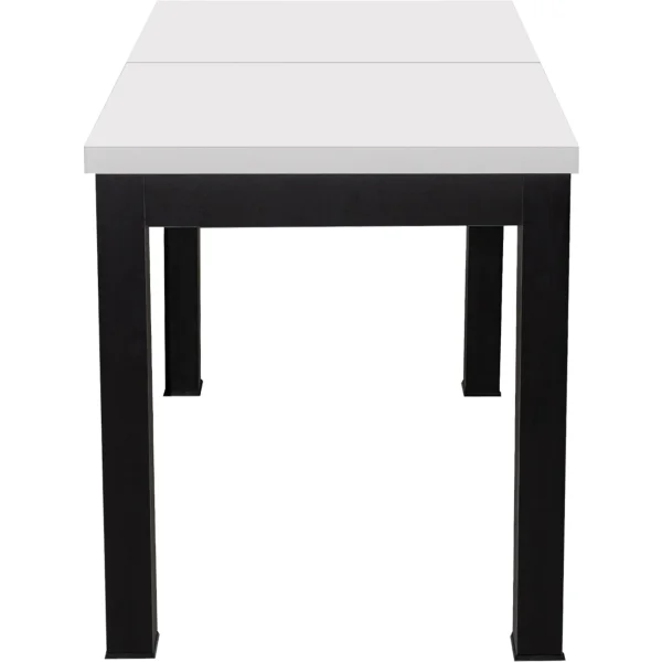 Стол раздвижной BLACK, 1100(1490)*670*770, (белый мат)