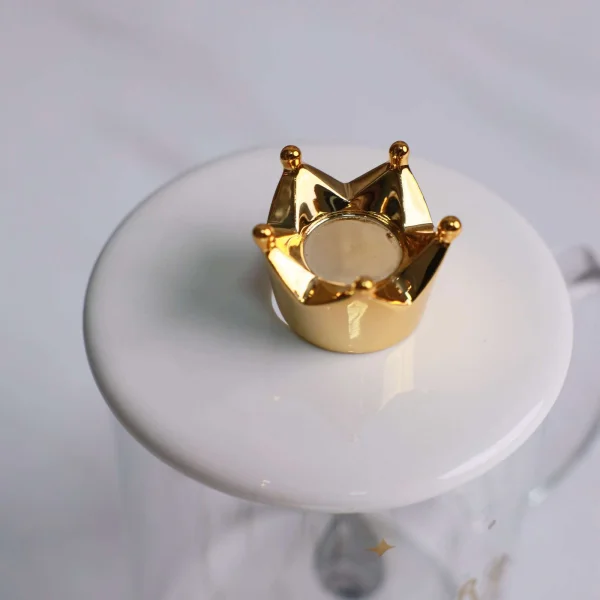 Чашка PRETTY с крышкой, стекло, прозрачный, 400 мл