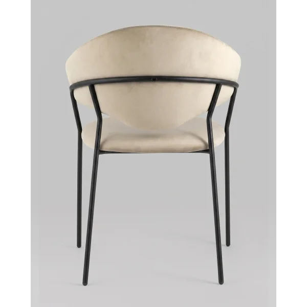 Стул Алексис велюр капучино опора черный муар