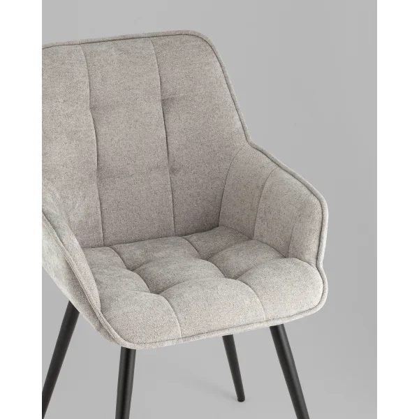 Стул Амальри NEW букле светло-серый