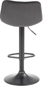 Стул барный HALMAR H95 серый/черный