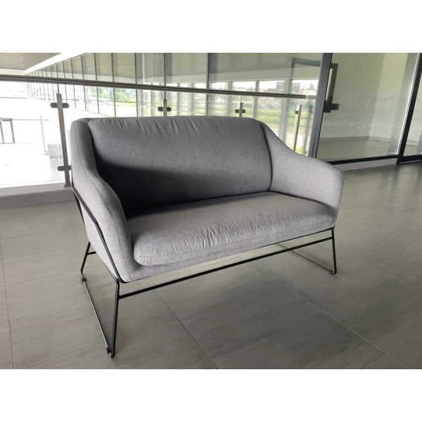 Софа HALMAR SOFT 2 XL серый/черный