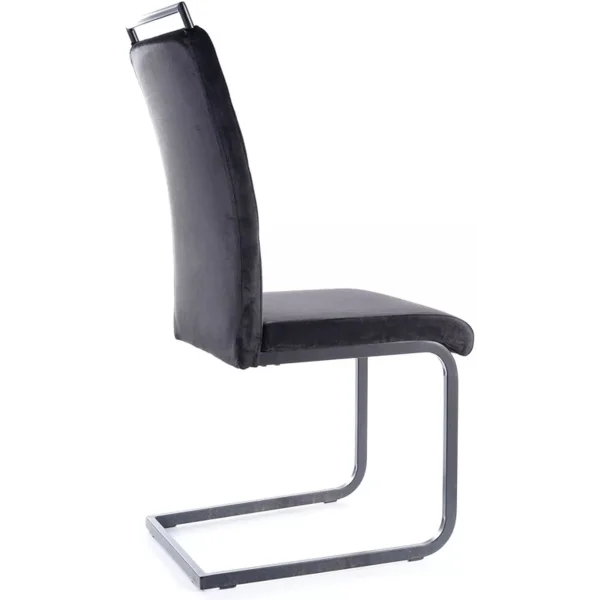 Стул SIGNAL H441 Velvet tap. 117 черный/черный мат
