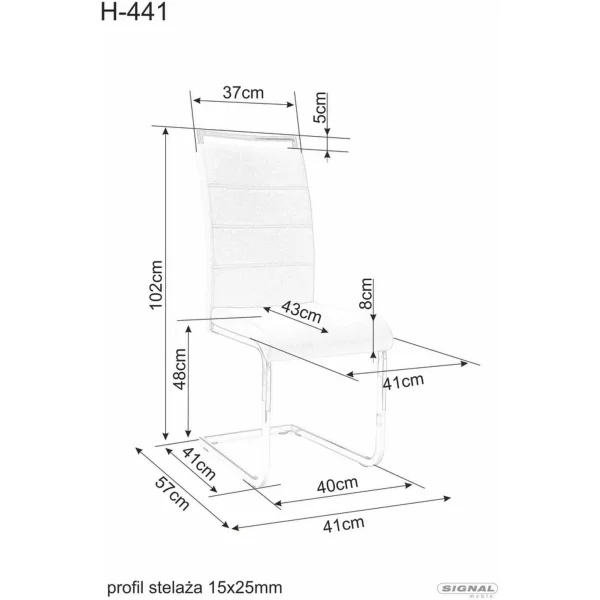 Стул SIGNAL H441 Velvet tap. 117 черный/черный мат