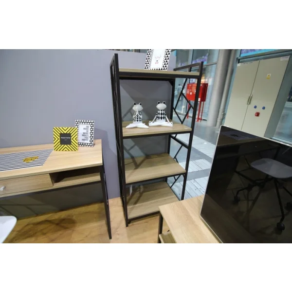 Стеллаж SIGNAL TABLO R4 дуб/т.коричневый, 140/60/40