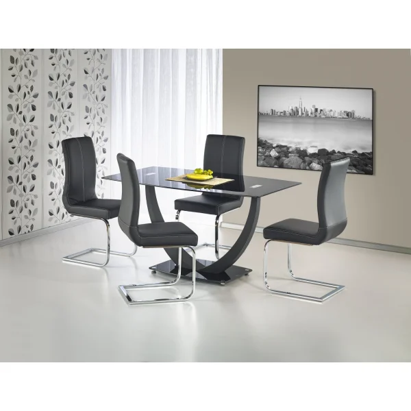 Стол обеденный HALMAR ANTON черный 140/80
