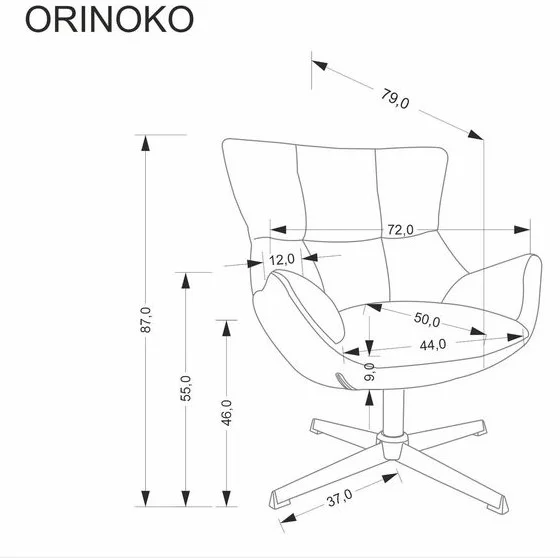 Кресло HALMAR ORINOKO бежевый