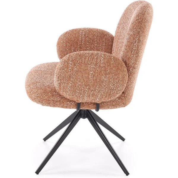 Стул HALMAR K568 корица/черный, поворотный