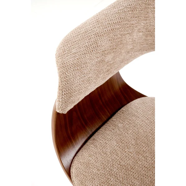 Стул HALMAR K545 бежевый/орех