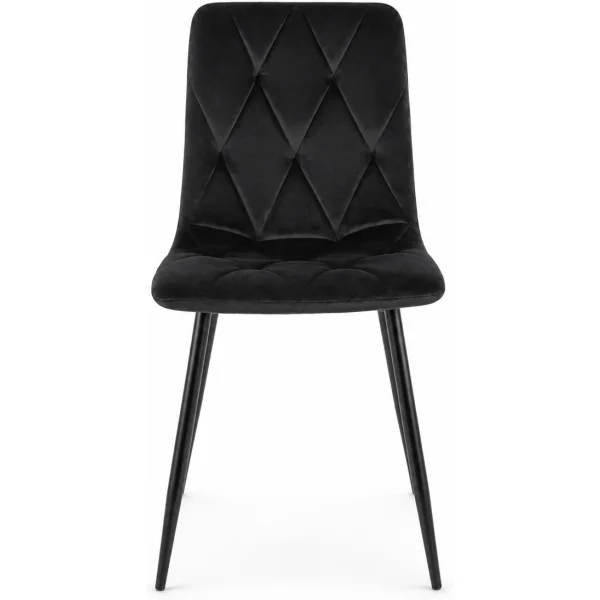 Стул SIGNAL TOM Velvet Bluvel 19 черный/черный